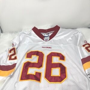 Reebok NFL Clinton Portis White Washington #26 Jersey Size 52